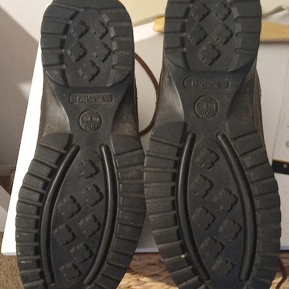 Timberland  dark brown hiker Leather Boots Men's Size 9 Brown 565-155772 - Picture 4 of 10